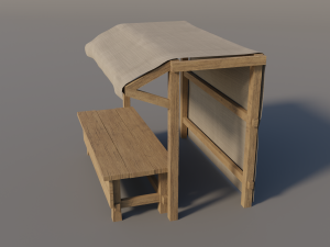 medieval market set 3D Модель