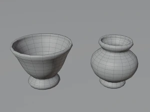 Orta&ccedil;ağ sofra takımı 3D Model