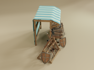 medieval market 3D 模型