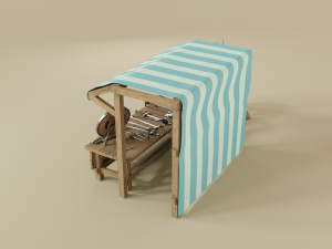 medieval market 3D 模型