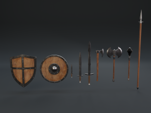 medieval market 3D 模型
