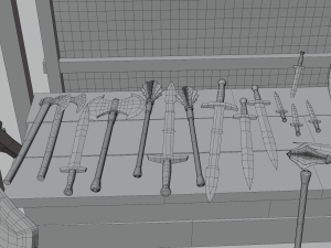 medieval market 3D 模型