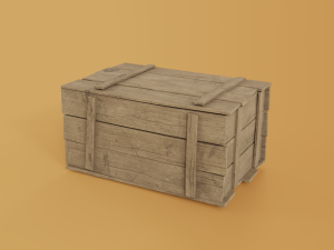 wooden cart 3D 모델