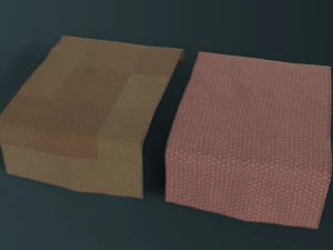 średniowieczny zestaw tkanin Model 3D