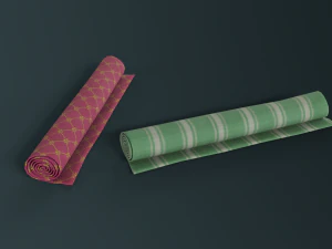 średniowieczny zestaw tkanin Model 3D