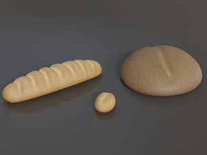 medieval market food 3D Model