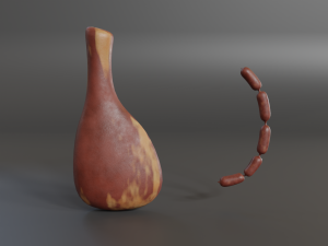 medieval market food 3D Model