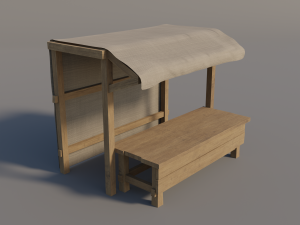 medieval market food 3D Model