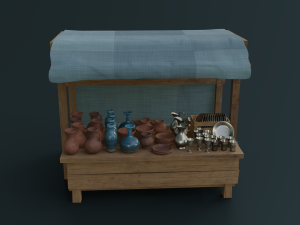 medieval market pack 3Dモデル