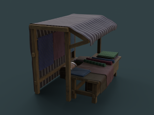 medieval market pack 3Dモデル