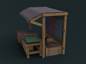 medieval market pack 3Dモデル