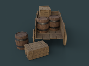 medieval market pack 3Dモデル
