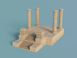 antique temple 3D Model