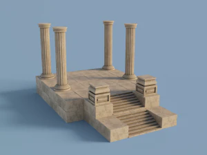 antique temple 3D Model