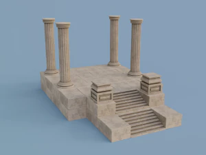 antique temple 3D Model