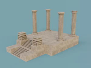 antique temple 3D Model