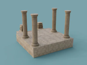 antique temple 3D Model