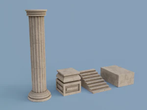 antique temple 3D Model