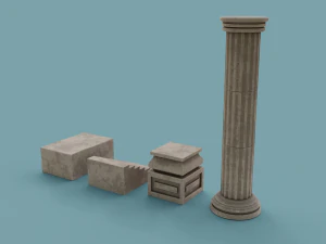 antique temple 3D Model