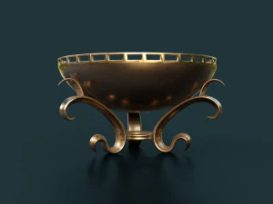 mangkuk api Model 3D