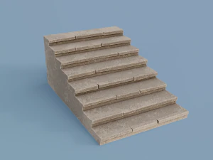 ancient temple building set 3D Model