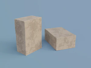 ancient temple building set 3D Model