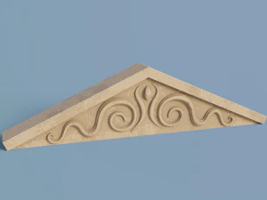 ancient temple building set 3D Model