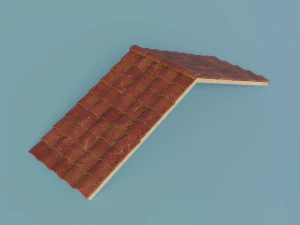 ancient temple building set 3D Model
