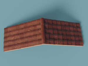 ancient temple building set 3D 모델