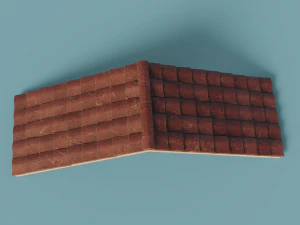 ancient temple building set 3D Model