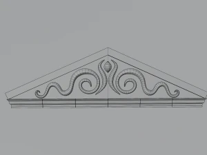 ancient temple building set 3D Model