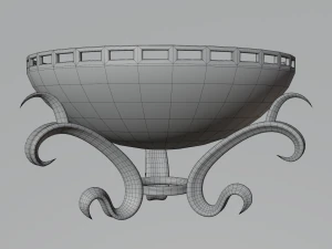 ancient temple building set 3D Model