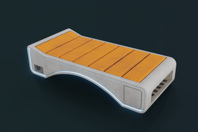 3D Sci-Fi Chair model Model 3D .c4d .max .obj .3ds .fbx .stl .blend