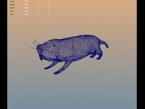naked mole rat Model 3D
