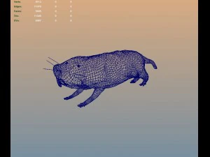 naked mole rat 3D Model