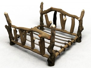 log bed Modèle 3D