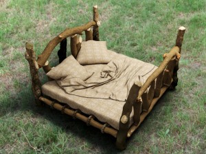 log bed Modèle 3D