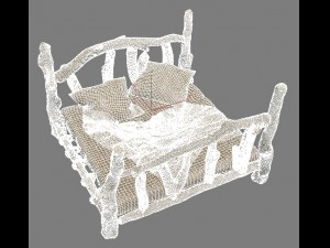 log bed Modèle 3D