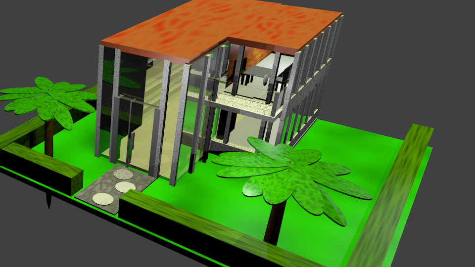 modernhouse abandoned-new 3D Model .c4d .max .obj .3ds .fbx .stl .blend