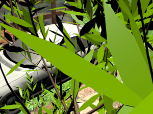 big house with car 3D 模型