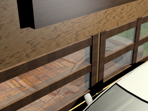 big house with car 3D 模型