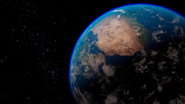 Photorealistic earth 8k 3D Model .c4d .max .obj .3ds .fbx .stl .blend 