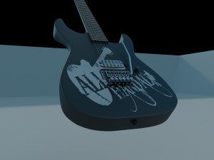 Electric guitar Model 3D