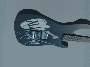 Electric guitar Model 3D
