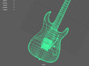Electric guitar Model 3D
