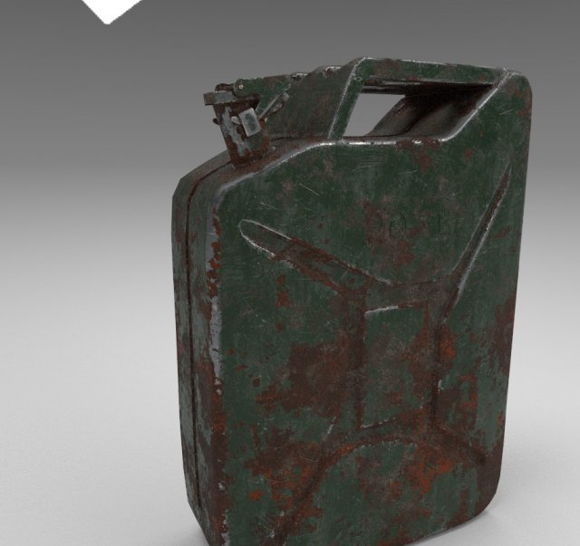 Jerry can rusty Modelo 3D .c4d .max .obj .3ds .fbx .stl .blend 