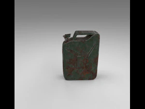 Jerry can rusty 3D Model
