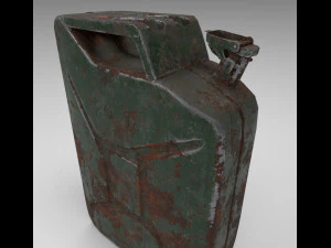 Jerry can rusty 3D Model