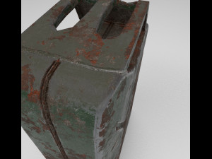 Jerry can rusty Modelo 3D