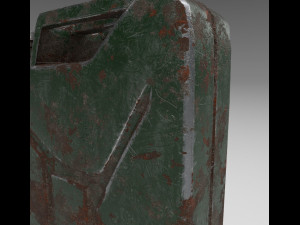 Jerry can rusty Modelo 3D